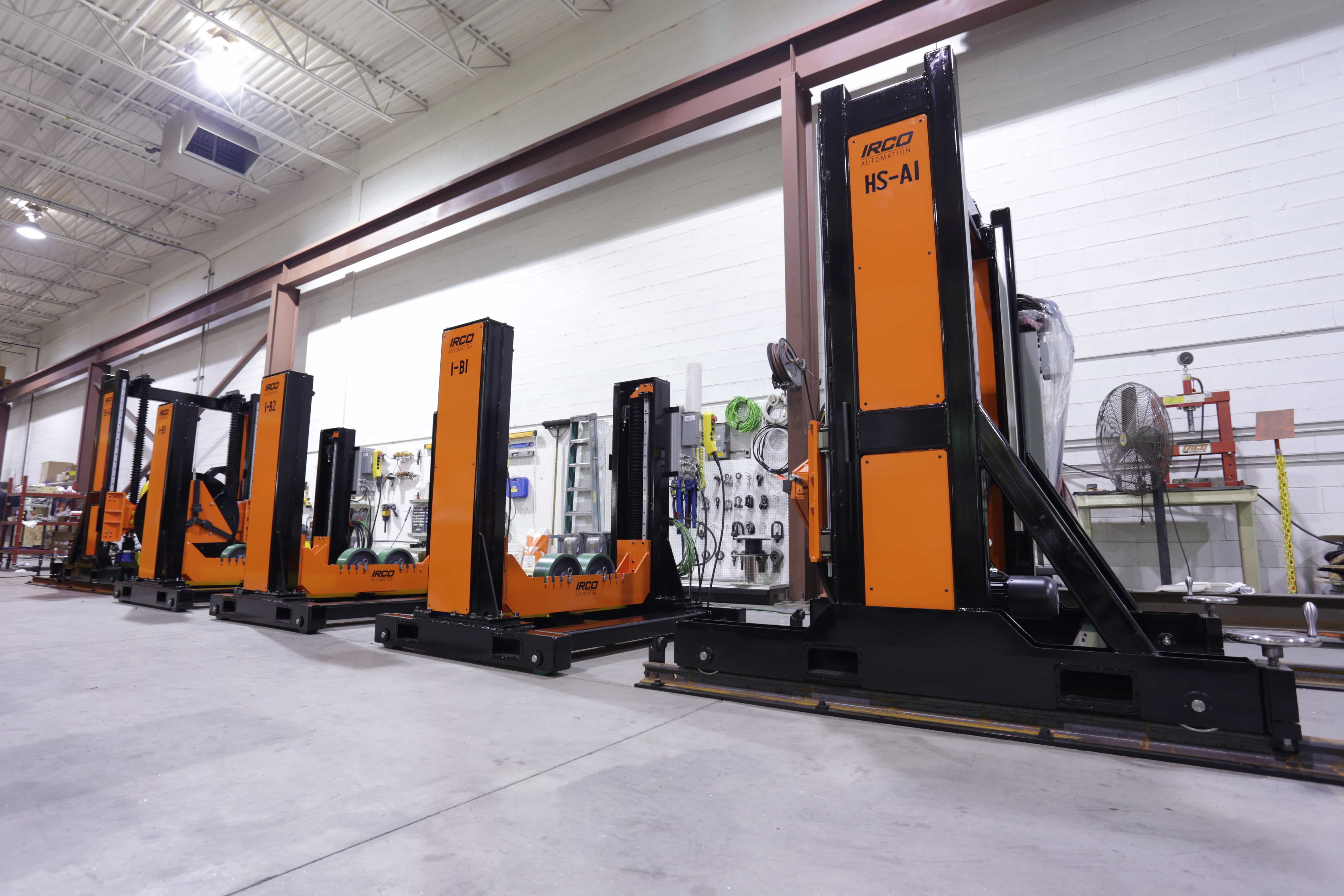 10,000 lb Power Elevating Support Idlers